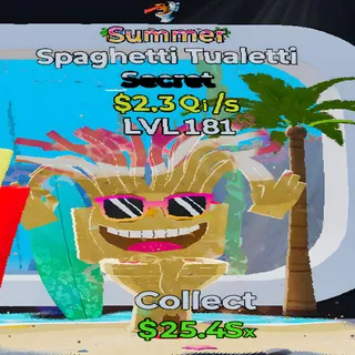 Spaghetti Tualetti Summer 1 Trait Fortnite Steal the Brainrot