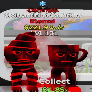 Croissantini et Caffettino Darkness 1 Trait Fortnite Steal the Brainrot