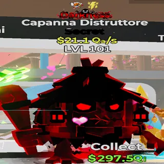 Capanna Distruttore Darkness 2 Traits 21.1Qa/s lvl 101 Fortnite Steal the Brainrot