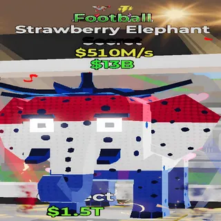 Strawberry Elephant Football 2 Traits 510M/s lvl 1 Fortnite Steal the Brainrot