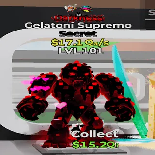 Gelatoni Supremo Darkness 2 Traits 17.1Qa/s lvl 101 Fortnite Steal the Brainrot