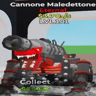 Cannone Maledettone 3.7Qa lvl 101 Fortnite Steal the Brainrot