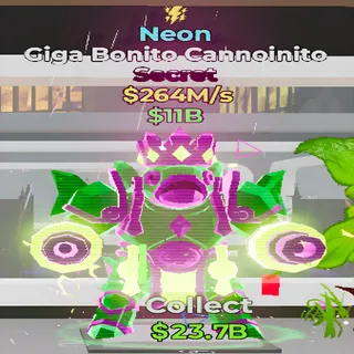 Giga Bonito Cannoinito Neon 1 Trait Fortnite Steal the Brainrot