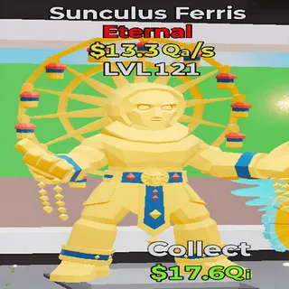 Sunculus Ferris 13.3Qa/s lvl 121 Fortnite Steal the Brainrot