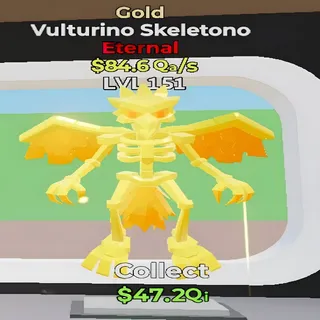 Vulturino Skeletono Gold Fortnite Steal the Brainrot