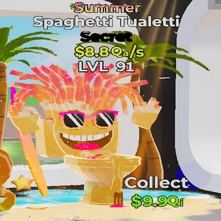 Spaghetti Tualetti Summer 8.8Qa/s lvl 91 Fortnite Steal the Brainrot