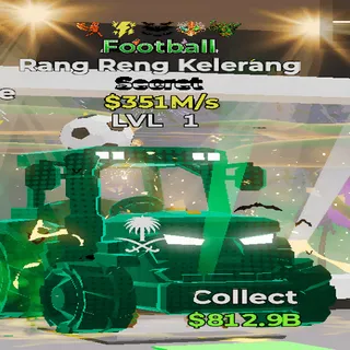 Rang Reng Kelerang Football 5 Traits 351M/s lvl 1 Fortnite Steal the Brainrot