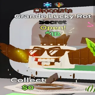 Grande Lucky Rot Chocolate 2 Traits Fortnite Steal the Brainrot