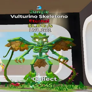 Vulturino Skeletono Jungle 1 Trait Fortnite Steal the Brainrot