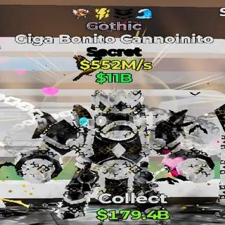 Giga Bonito Cannoinito 4 Traits Fortnite Steal the Brainrot