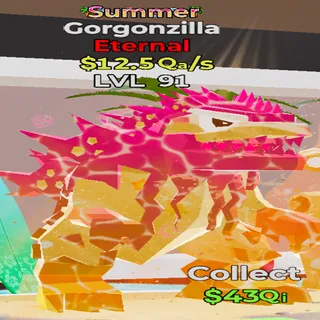 Gorgonzilla Summer 12.5Qa/s lvl 91 Fortnite Steal the Brainrot