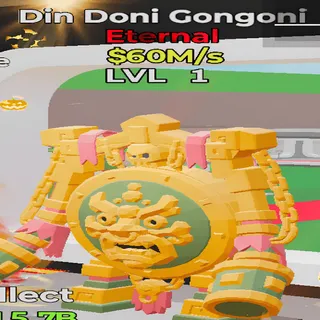 Din Doni Gongoni 60M/s lvl 1 Fortnite Steal the Brainrot
