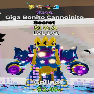 Giga Bonito Cannoinito Rave 4 Traits Fortnite Steal the Brainrot