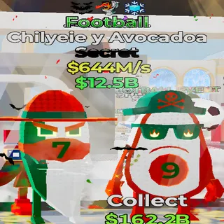 Chilyeie y Avocadoa Football 3 Traits Fortnite Steal the Brainrot