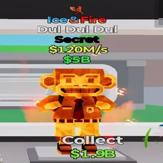 Fortnite Steal the Brainrot Dul Dul Dul Ice & Fire 1 Trait 120M/s