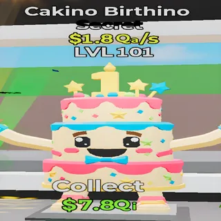 Cakino Birthino 1.8Qa/s Lvl 101 Fortnite Steal the Brainrot