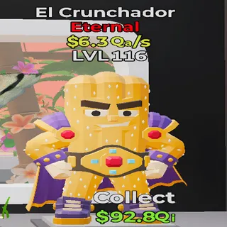 El Crunchador 6.3Qa/s lvl 116 Fortnite Steal the Brainrot