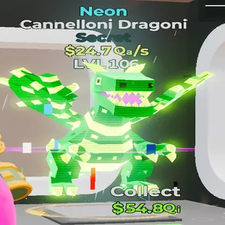 Cannelloni Dragoni Neon 24.7Qa/s lvl 106 Fortnite Steal the Brainrot
