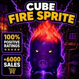 Cube Fire Sprite