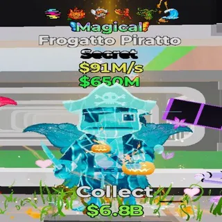 Fortnite Steal the Brainrot Frogatto Piratto Magical 6 Traits 91M/s