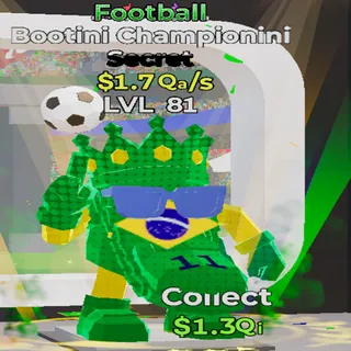 Bootini Championini Football 1.7Qa/s lvl 81 Fortnite Steal the Brainrot