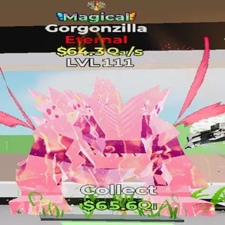 Gorgonzilla Magical 1 Trait 64.3Qa/s lvl 111 Fortnite Steal the Brainrot