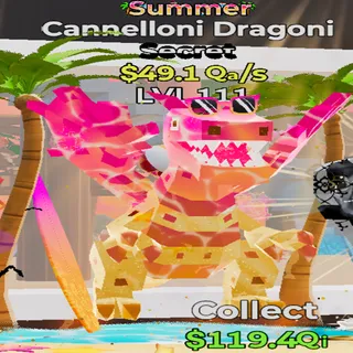Cannelloni Dragoni Summer 49.1Qa/s lvl 111 Fortnite Steal the Brainrot