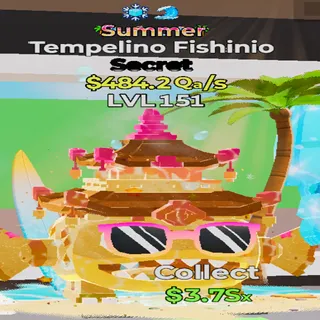 Tempelino Fishinio Summer 2 Traits 484.2Qa/s lvl 151 Fortnite Steal the Brainrot
