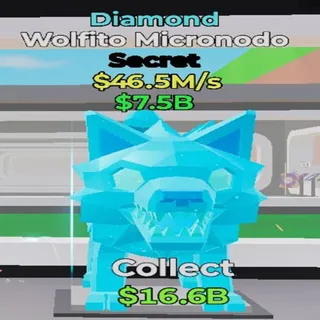 Fortnite Steal the Brainrot Wolfito Micronodo Diamond 46.5M/s
