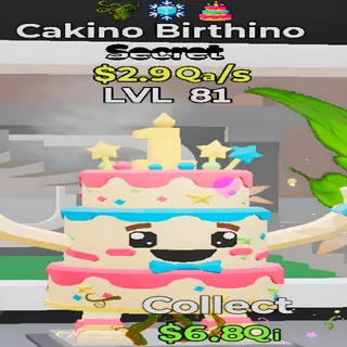 Cakino Birthino 2.9Qa/s Lvl 81 3 Traits Fortnite Steal the Brainrot