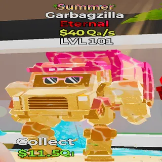 Garbagzilla Summer 40Qa/s lvl 101 Fortnite Steal the Brainrot