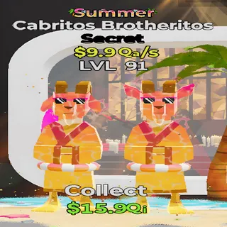 Cabritos Brotheritos Summer 9.9Qa/s lvl 91 Fortnite Steal the Brainrot