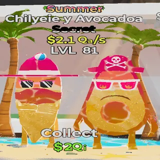 Chilyeie y Avocadoa Summer 2.1Qa/s lvl 81 Fortnite Steal the Brainrot