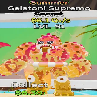 Gelatoni Supremo Summer 6.1Qa/s lvl 91 Fortnite Steal the Brainrot