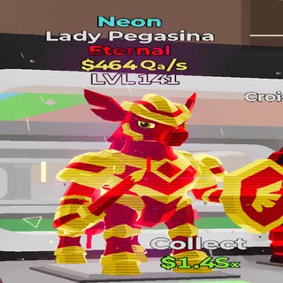 Lady Pegasina Neon 464Qa/s lvl 141 Fortnite Steal the Brainrot
