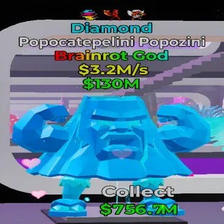 Popocatepelini Popozini Diamond 3 Traits Fortnite Steal the Brainrot