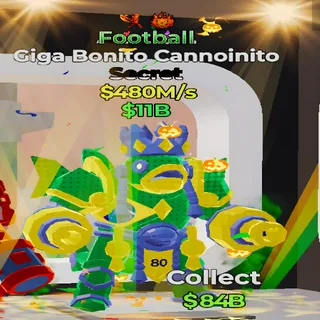 Giga Bonito Cannoinito Football 2 Traits Fortnite Steal the Brainrot