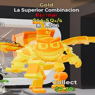 La Superior Combinacion Gold 14.5Qa/s lvl 106 Fortnite Steal the Brainrot