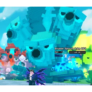 18.2KG COLOSSAL FROZEN BRUSSEL SPROUT  3.9M DPS RARE MAX LEVEL 