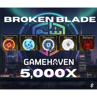 5000 FLAME + 5000 FROST + 5000 THUNDER + 5000 STORM + 5000 BEHERIT ORE | ORE BUNDLE BROKEN BLADE 