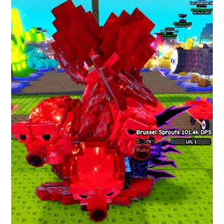 2.6KG HIGH DPS RUBY BRUSSEL SPROUT 101.4K DPS LEVEL 1 PLANTS VS BRAINROTS