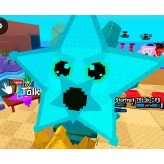 HIGH DPS HUGE FROZEN STARFRUIT 1.1M DPS 5.8KG MAX LEVEL PLANTS VS BRAINROTS ROBLOX PVB