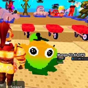 NEON MANGO 53.6K DPS (1.4KG/LVL 1) PLANTS VS BRAINROTS ROBLOX PVB