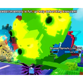 11.3KG TITAN NEON BRUSSEL SPROUT 1.9M DPS LEVEL 6 NEW PLANT PLANTS VS BRAINROTS