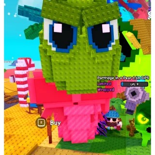 7.8KG HUGE WRAPPED PARTRIDGE IN A PEAR 1.1M DPS LEVEL 9 LIMITED RARE WITH NEW MUTATION