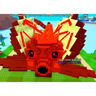 19KG COLOSAL SCORCHED QUEEN LIMONE EVENT PASS PLANT LIMITED PLANTS VS BRAINROTS