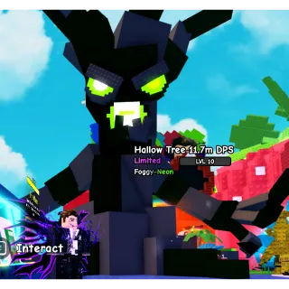 20KG FOGGY-NEON HOLLOW TREE 11.7M DPS MAX LEVEL (DUPE PLANT)