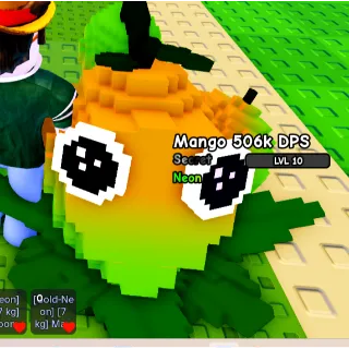 2.4KG NEON MANGO 506K DPS MAX LEVEL PLANTS VS BRAINROTS