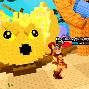 HUGE Gold King Limone 233.3k dps (5.6kg/lvl4) Plants vs Brainrots ROBLOX PVB