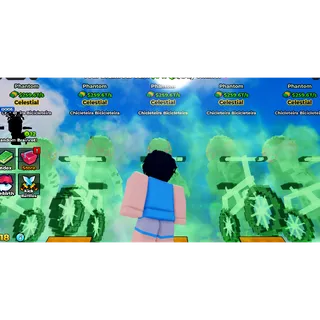 5x PHANTOM CHICLETEIRA BICICLETEIRA 259.6T/S CELESTIAL ALL MAX LEVEL |KICK A LUCKY BLOCK GOOD FOR MONEY MAKER